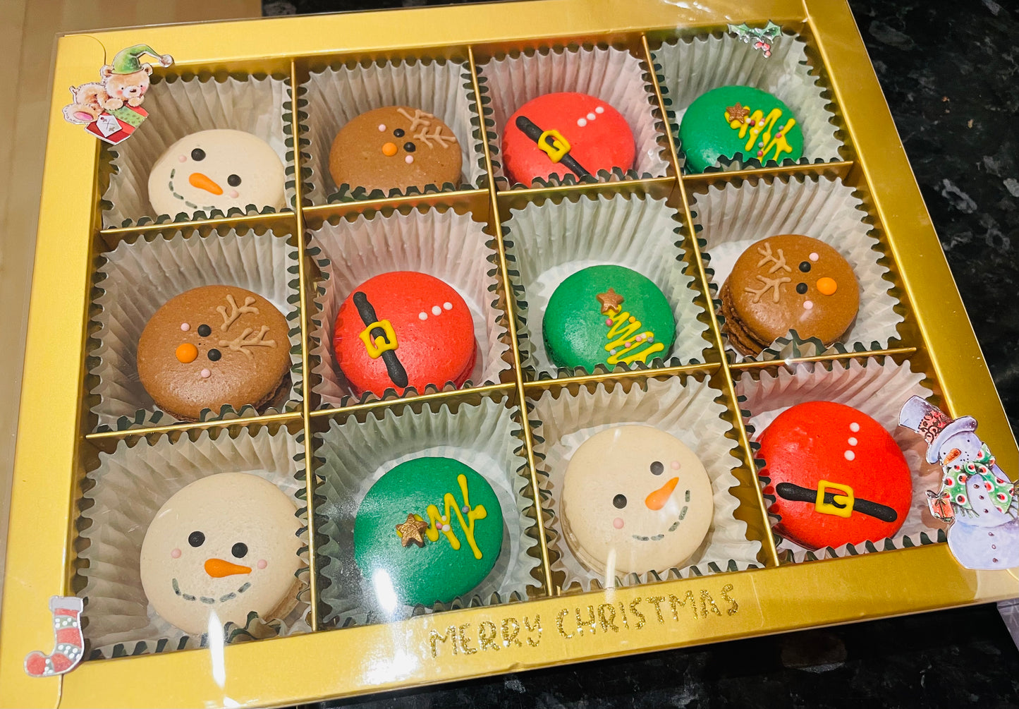 Christmas Characters Macarons