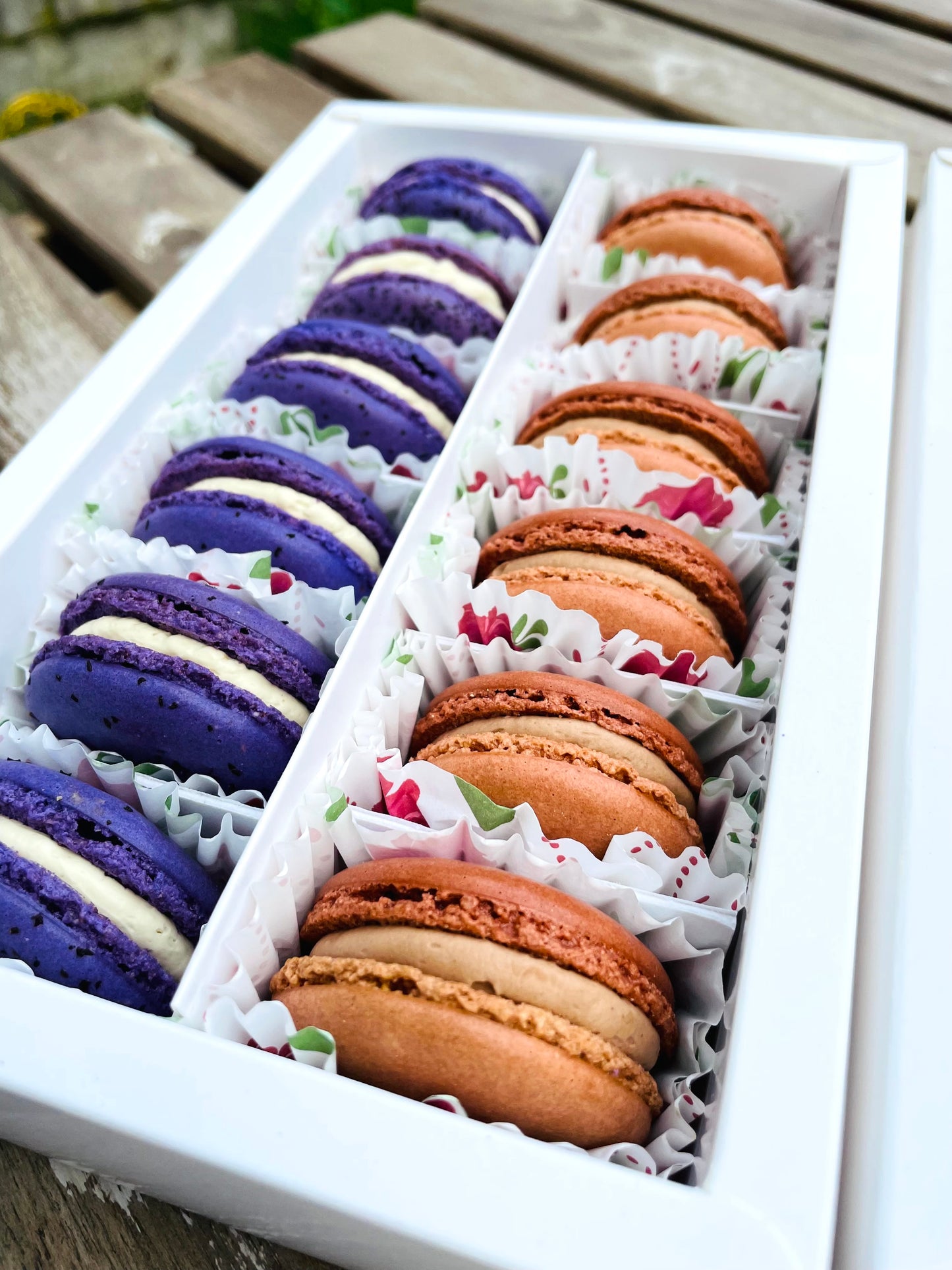 Handmade Classic Macarons in Box of 6 or 12