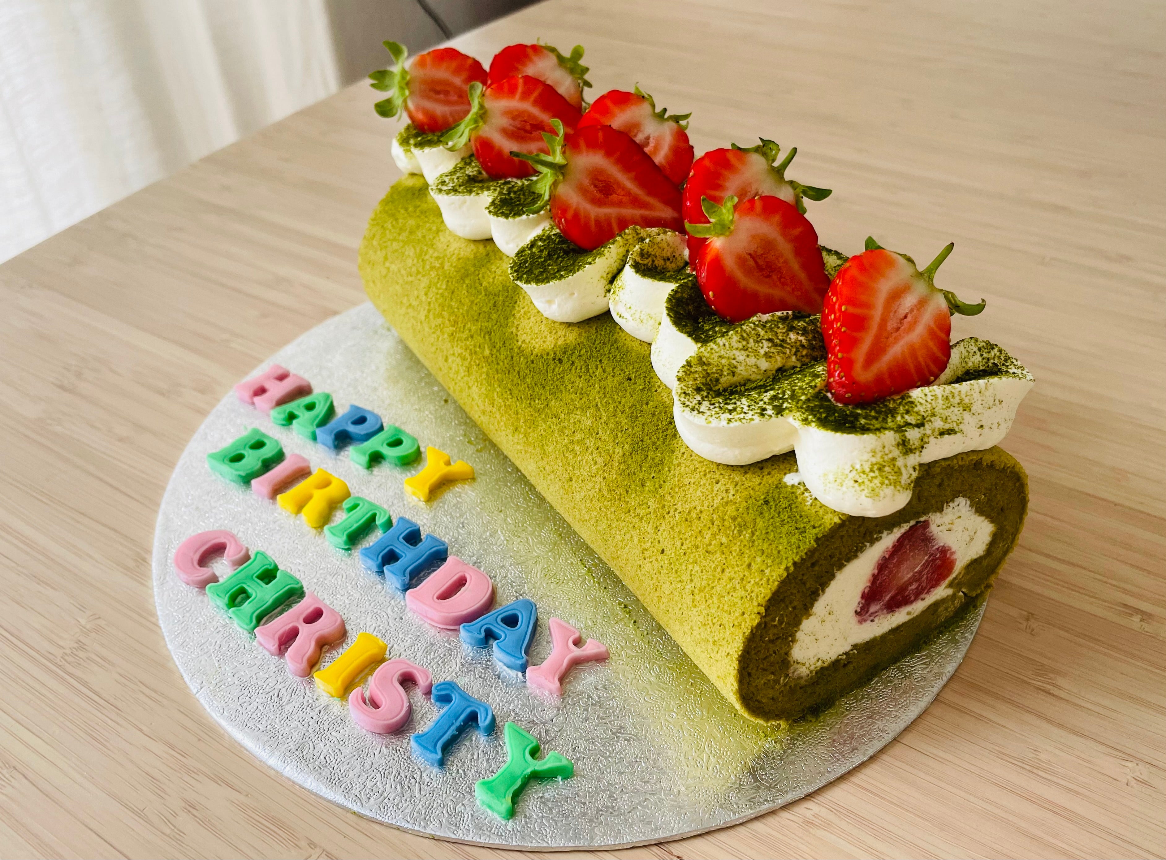 pastry studio: Angel Food Cake Roll with Strawberries & Cream