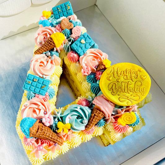 MacyM’s Buttercream Number/Letter Cakes