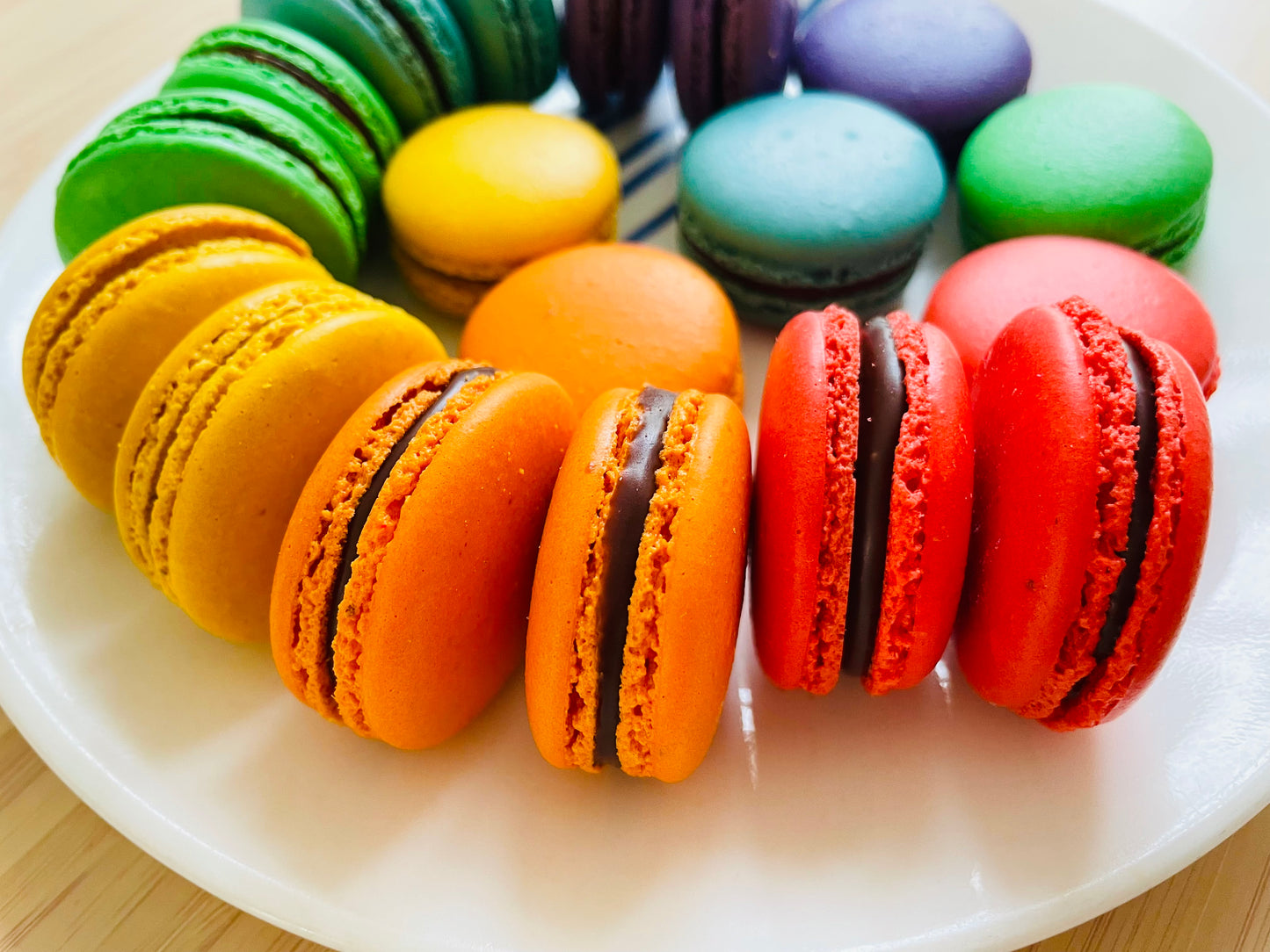 Rainbow Macarons in Box of 6 or 12