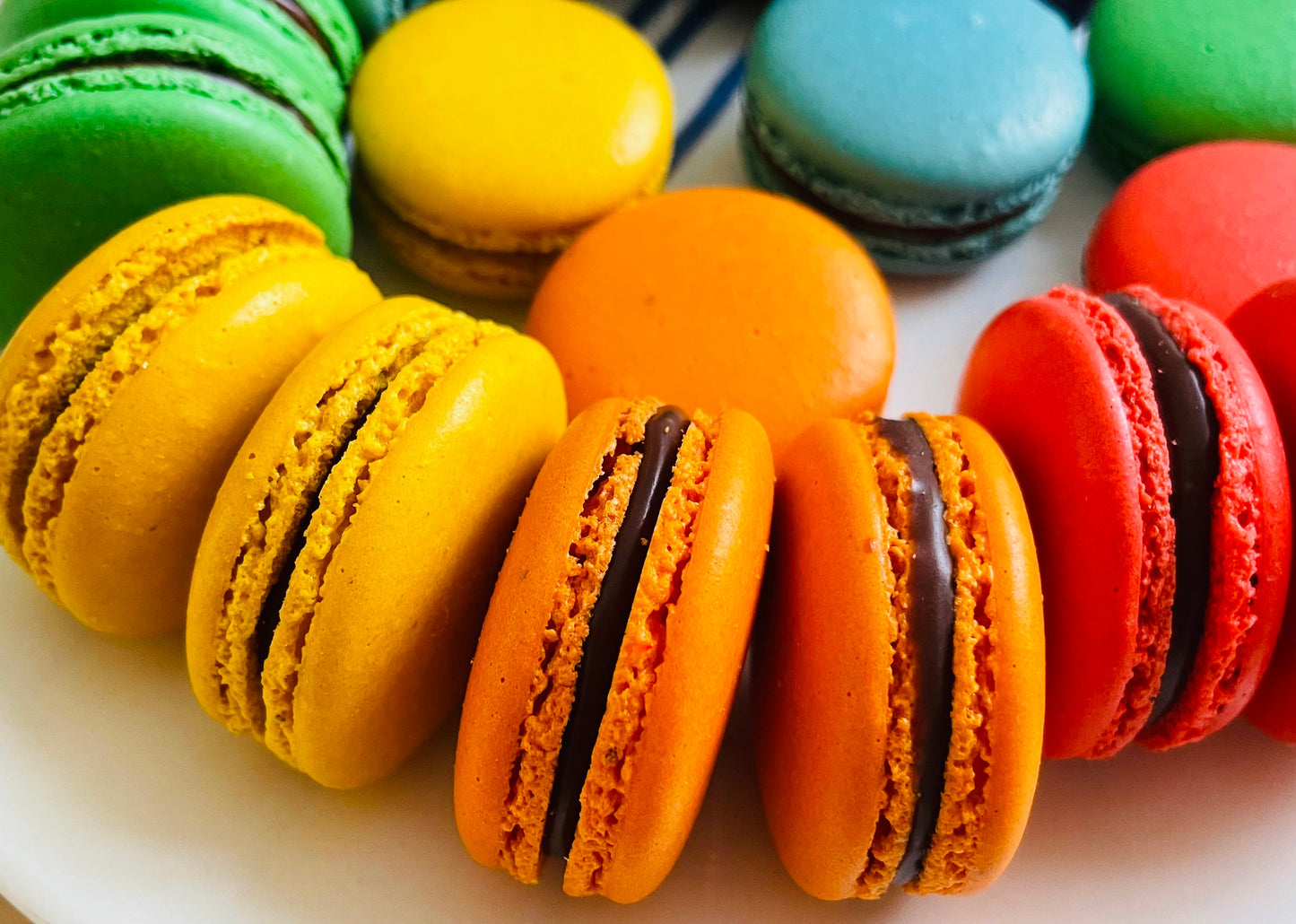 Rainbow Macarons in Box of 6 or 12