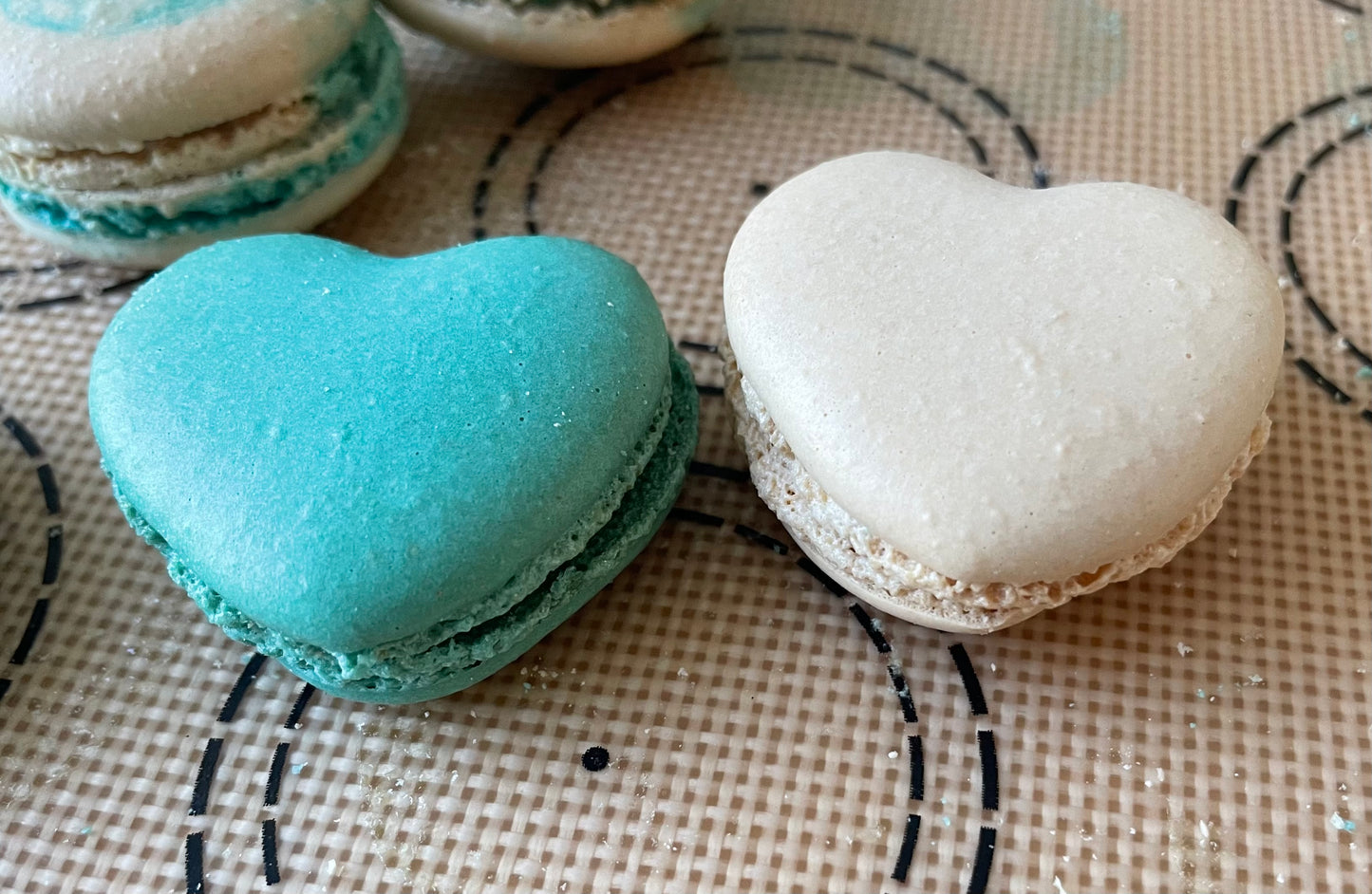 Heart Shaped Macarons in Box of 9