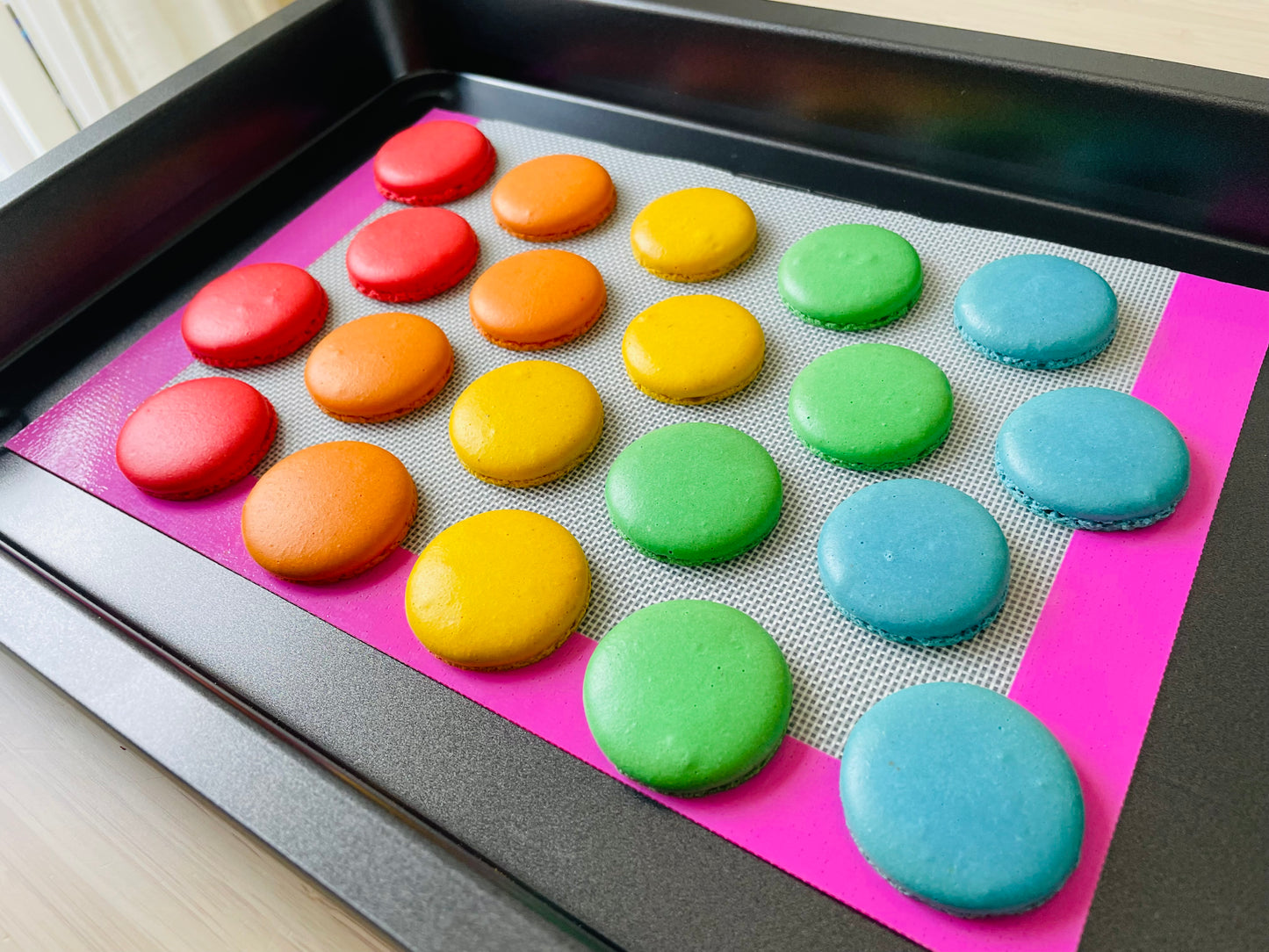 Rainbow Macarons in Box of 6 or 12