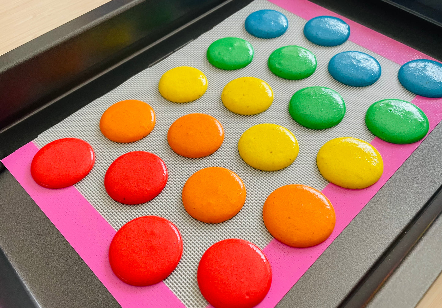 Rainbow Macarons in Box of 6 or 12