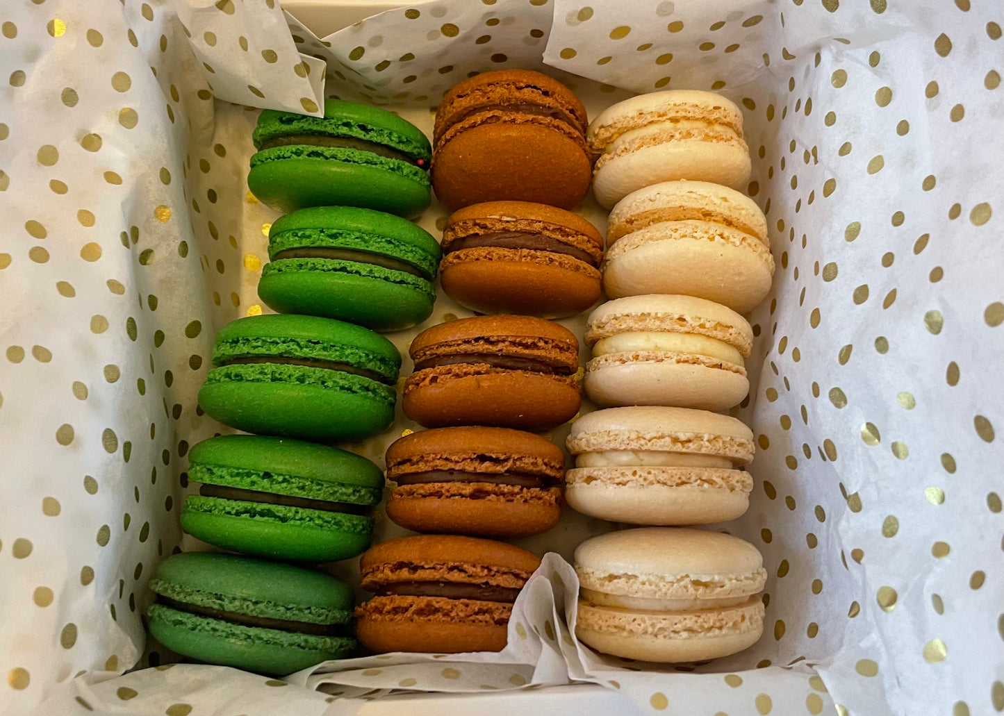 Handmade Classic Macarons in Box of 6 or 12